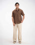 WAFFLE TEXTURED BUTTON DOWN SHIRT